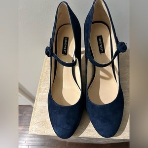 Brand New Nine West Suede MaryJane Pump, medium width.